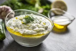 Salsa tzatziki, de yogur