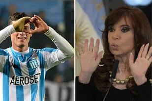 El error de Cristina Kirchner con el jugador de Racing Tomás Chancalay