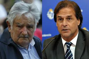 El presidente de Uruguay, Luis Lacalle Pou, y el expresidente José "Pepe" Mujica
