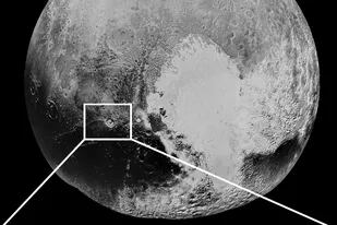 Detección de amoníaco en una zona del planeta Plutón
