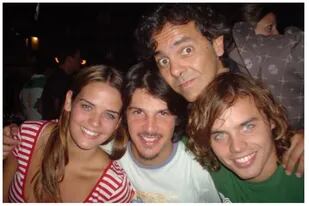 Diego Child con Mica Vázquez, Willie Lorenzo y Benjamín Rojas, compañeros de Floricienta
