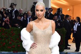 Kim Kardashian llegó a la Met Gala 2022, en el Museo Metropolitano de Arte el 2 de mayo de 2022 en Nueva York, con un vestido que usó Marilyn Monroe