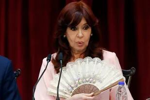 Cristina Kirchner, durante la última sesión de la Asamblea Legislativa