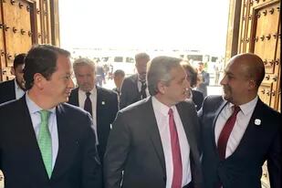 La llegada de Alberto Fernández al Palacio Nacional de México
