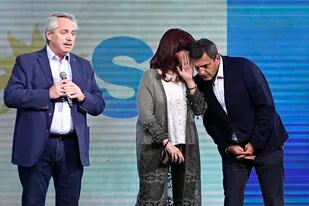 Alberto Fernández, Cristina Kirchner y Sergio Massa (foto de archivo)