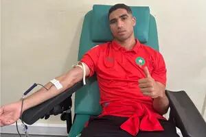 Con Hakimi a la cabeza, los jugadores de Marruecos fueron a donar sangre para las víctimas del terremoto