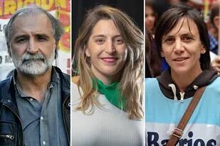 Eduardo Belliboni (Polo Obrero), Manuela Castañeira (Nuevo MAS) y Silvia Saravia (Barrios de Pie) fueron algunos de los tres referentes sociales y políticos que apoyaron a los ocupantes del predio de Guernica