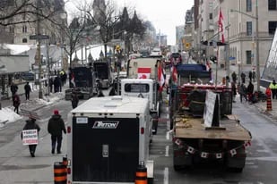 El bloqueo de los camioneros en Ottawa, Canadá