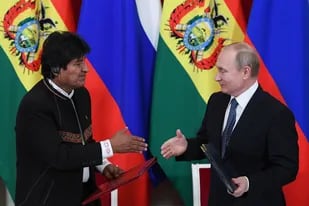 Evo Morales visitó a Vladimir Putin en Moscú