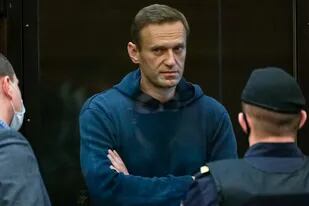 El lider opositor ruso, Alexei Navalny, en la corte en Moscú, donde fue condenado a tres años de prisión