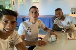Andrada, Marcone y Benedetto juntos en Boca y en la Selección