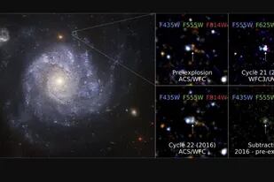 24/06/2022 Izquierda: Imagen en color de Galaxy NGC 1309 antes de Supernova 2012Z. Derecha: evolución en las observaciones posteriores POLITICA INVESTIGACIÓN Y TECNOLOGÍA MCCULLY ET AL.