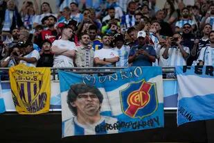 Hinchas argentinos en Wembley