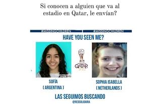Qatar 2022: Movida solidaria en cada partido de Argentina para encontrar personas desaparecidas