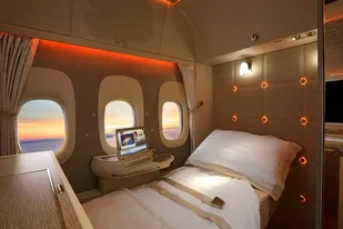 Emirates ofrece una cabina completamente privada en su Primera Clase
