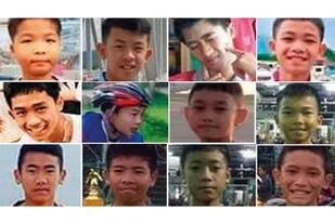 Los doce chicos rescatados