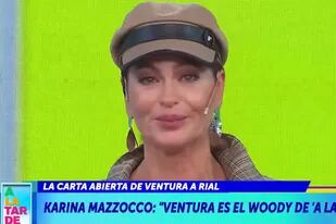 Karina Mazzocco se quebró al aire y le dedicó un insólito halago a Luis Ventura. Foto/Captura: (América TV)