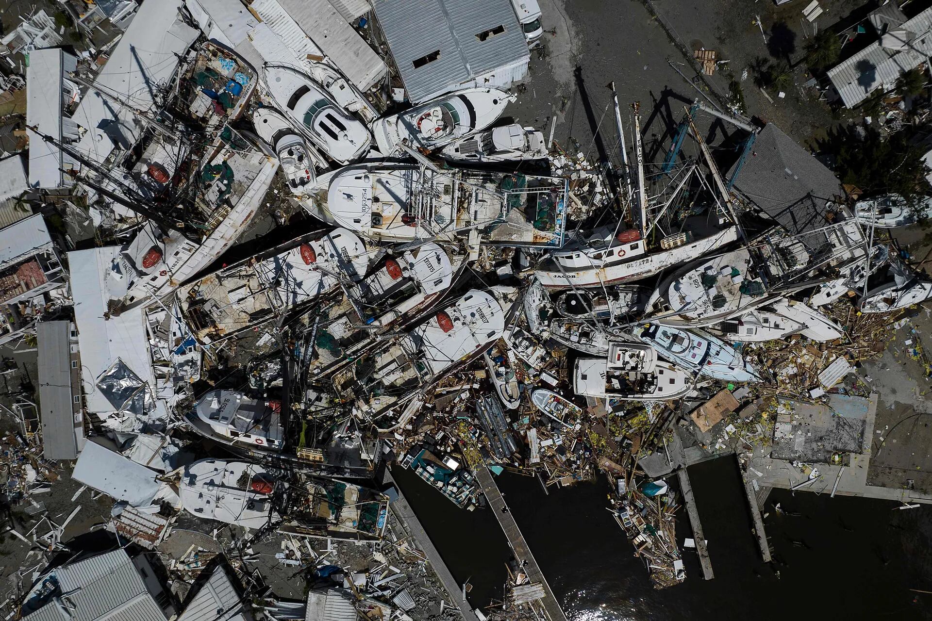 En fotos: impactantes vistas de los destrozos en Florida tras el paso del huracán Ian