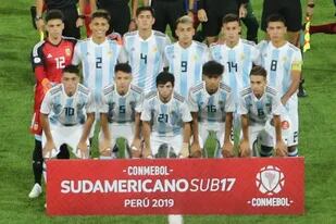 El equipo Sub 17 que participó en el último Sudamericano