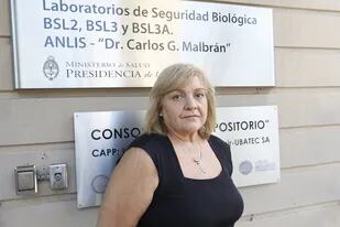 Elsa Baumeister, la jefa del Servicio de Virosis Respiratorias de la Anlis