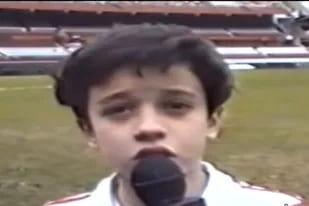 Un juvenil Andrés DAlessandro en sus inicios en River.