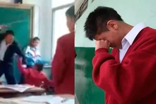 Un docente de una escuela de Perú golpeó a uno de sus alumnos porque le hacía bullying a otro compañero
