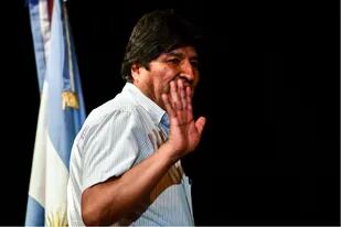 Evo Morales, en la Argentina