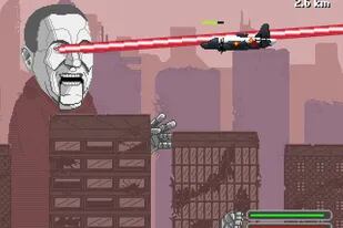 "The rise and fall of Mecha-Perón", un videojuego en Flash en el que Juan Domingo Perón es resucitado como un autómata gigante que azota Tokio