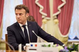 17/06/2022 El presidente de Francia, Emmanuel Macron, durante su visita este jueves a Kiev. POLITICA EUROPA FRANCIA EUROPA INTERNACIONAL PRESIDENCIA DE UCRANIA
