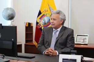 Lenin Moreno, durante la entrevista con LA NACION; el presidente ecuatoriano se ve como el hombre que evitó que Ecuador se convirtiera en otra Venezuela