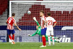 Álvaro Morata marcó el 1-0 para Atlético de Madrid ante Mallorca