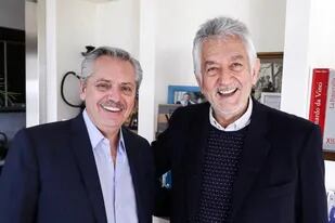 Alberto Fernández y Alberto Rodríguez Saá, en un encuentro durante la última campaña electoral