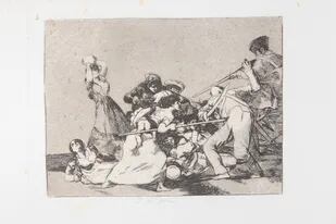 Y son fieras (1892), de la serie Los desastres de la guerra