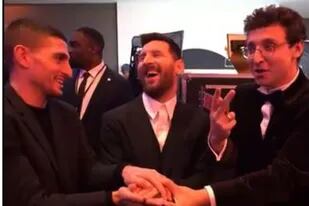Lionel Messi protagonizó un cómico momento junto a un mago francés y Marco Verratti