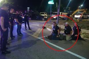 Los policías de Tampa debieron inmovilizar al caimán para luego retirarlo de la vía pública