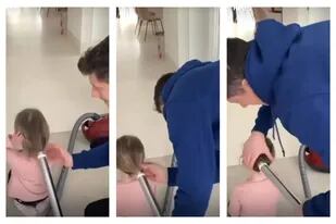 Lewandowski sorprendió con una forma de peinar a su hija