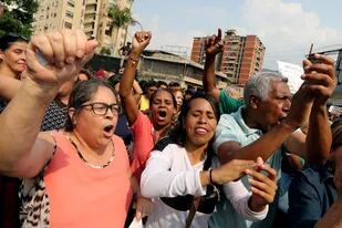 Simpatizantes de Guaidó marcharon ayer en Caracas