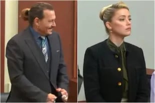 La reacción de Johnny Depp y Amber Heard tras el pícaro comentario de la jueza que lleva la demanda por difamación (Crédito: Captura de video YouTube/Law & Crime Channel)