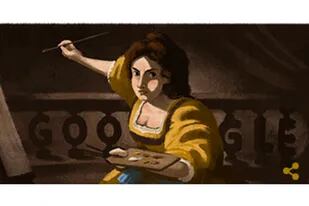 Artemisia Gentileschi fue homenajeada por Google en el aniversario de nacimiento de la pintora barroca italiana