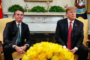 Bolsonaro y Trump en su reunión del año pasado