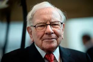 Warren Buffett en la reunión anual de accionistas de Berkshire Hathaway en Nebraska, 2019 (AFP)