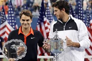 Juan Martín del Potro y Roger Federer, dos exponentes en el torneo US Open