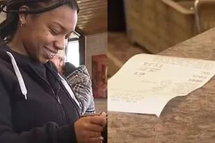 La moza recibió más de 2000 dólares de propina, en un restaurante en los Estados Unidos