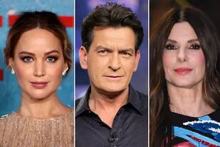 Jennifer Lawrence, Charlie Sheen y Sandra Bullock, tres de las estrellas que cargan con sonoros "bochornos"