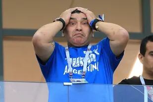 En Malvinas se burlaron de la derrota argentina ante Croacia, con Maradona como blanco