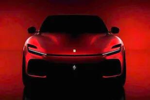 La imagen oficial de la SUV de Ferrari