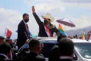 El presidente peruano Pedro Castillo (AP Foto/Ernesto Arias)