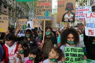 Las consignas en la marcha por el cambio climático en Buenos Aires