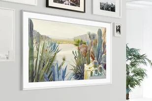 La versión 2021 de The Frame, el televisor de Samsung que se parece a un cuadro, y que muestra pinturas cuando está en espera