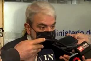 Aníbal Fernández hizo declaraciones a la prensa por el tema del kiosquero asesinado